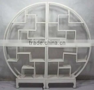Chinese antique round bookshelf