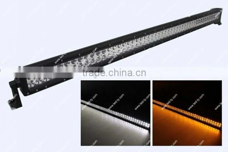 300W 52" Amber and White LED Work Light Bar Offroad LED Spot Light Bar LED Driving Light Bars