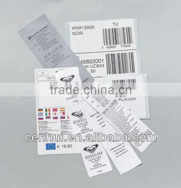 wonderful custom printed label in high quality