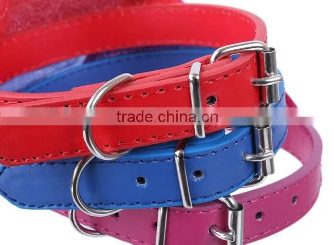 puppy fashion nylon pet neckerchief leather dog collar
