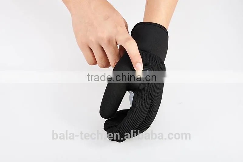 Heated gloves linner with touch screen finger for christmas 2016