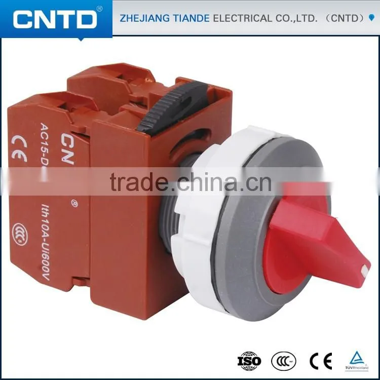CNTD Latest Products Short Handle Knob Interlock Small Push Button Switch