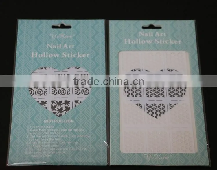 2016 Nail Stencil Guide Vinyl Decal Sticker Nail Stencil Sticker