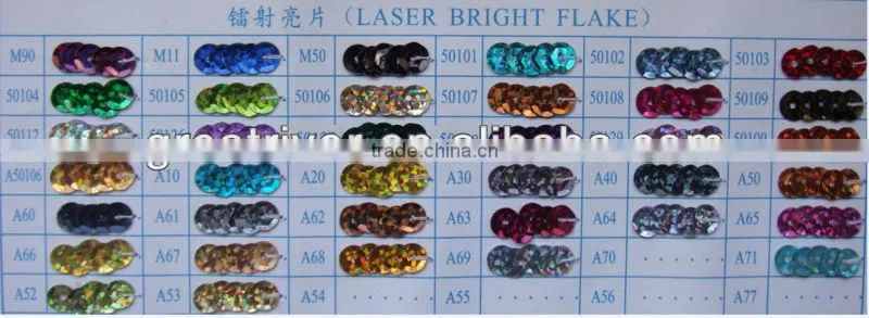 transparent colourful sequin Trim