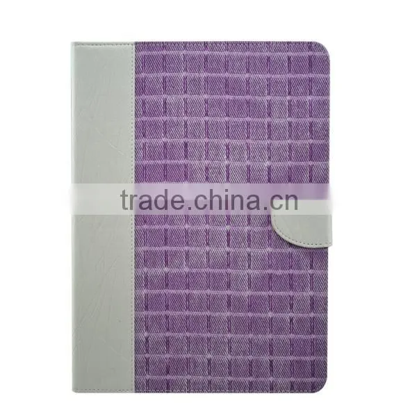 Customizable book case for ipad 6, Best PU + fabric case for ipad 6