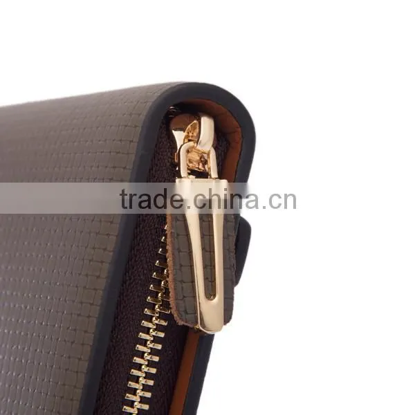 Credit card holder case money clip innovative wallet in brown