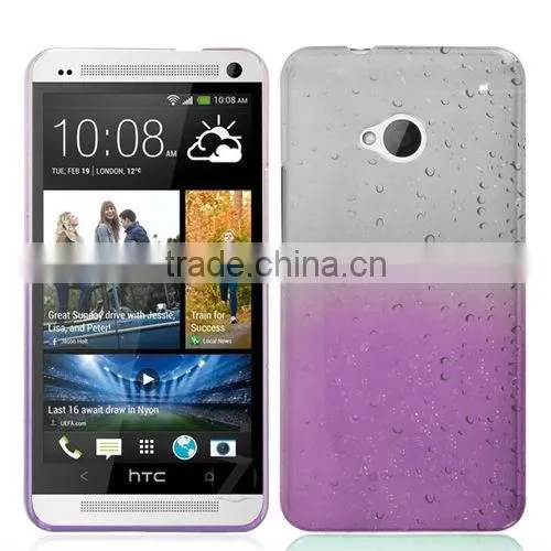 PC raindrop hard MOBILE PHONE CASE cover for HTC ONE M7