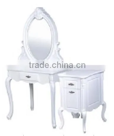 2015 Western antique PU new style salon mirror