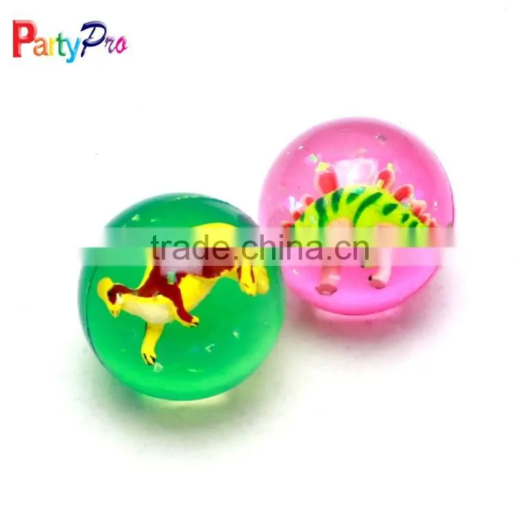 balls bouncing transparent ball with 3D figure animal figure