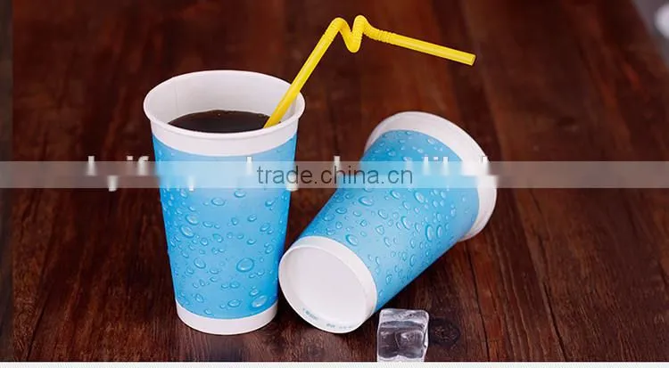 OEM logo printed eco-friendlly cold paper cup