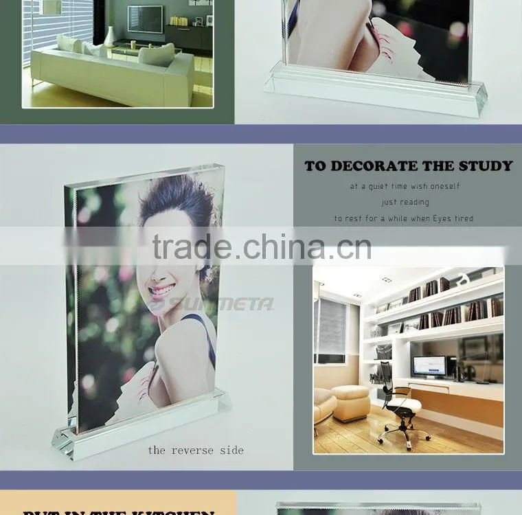 sublimation crystal photos frame at low price wholsale BSJ02