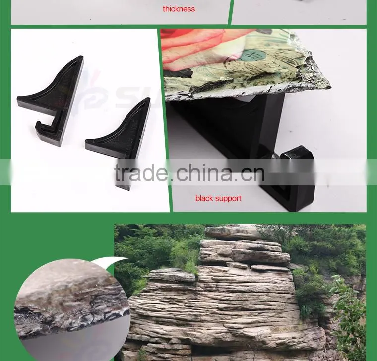 Sunmeta factory directly 3D sublimation blank rock photo SH19 15*15CM
