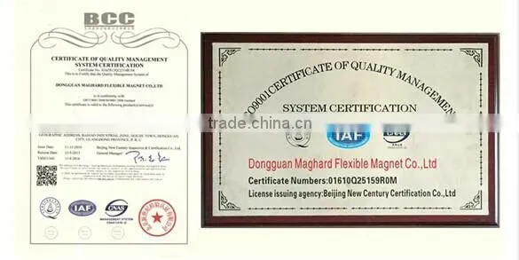 China factory directly Flexible rubber magnetic sheet with Color PVC Film A3 A4 A5