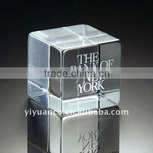 crystal acrylic paperweight for business gift