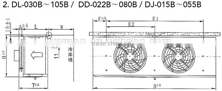 cold room air cooler evaporator fan motor