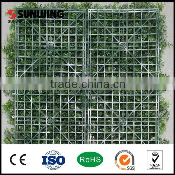 green plastic artificial vine leaves fence covering