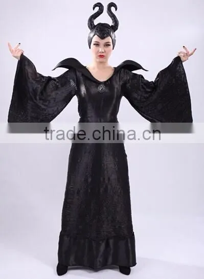 Carnival Party witch Maleficent cosplay magician fancy dress costume for women