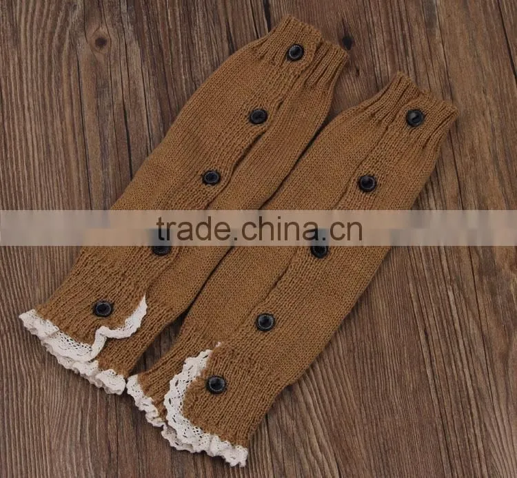 2015 Wholesale Acrylic Crochet Baby Girl Leg Warmers Knitting Leg Warmers For Kid