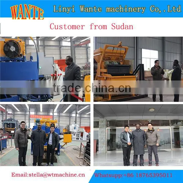 WT10-15 automatic brick making machine for bangladesh egg laying concrete block machine