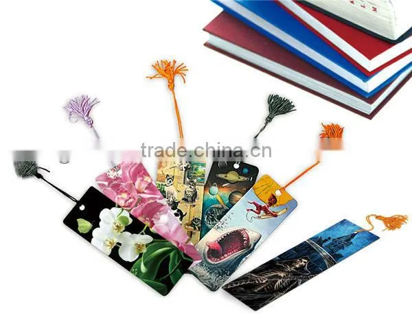 lenticular plastic 3d bookmark DIY design