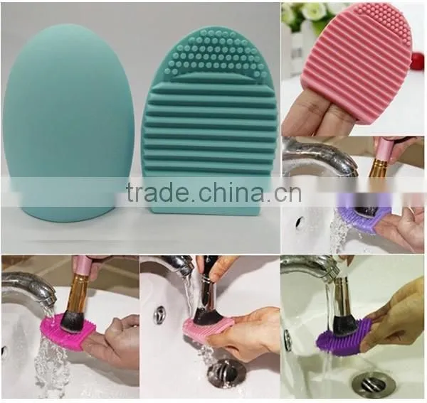 silicone egg makeup brush cleaner