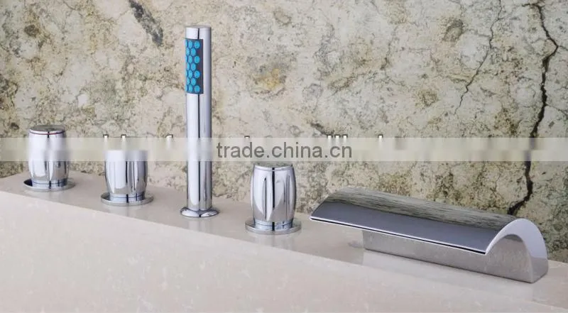 5pcs Euro Design Bathtub Faucet With Deck Mounted QH001-19