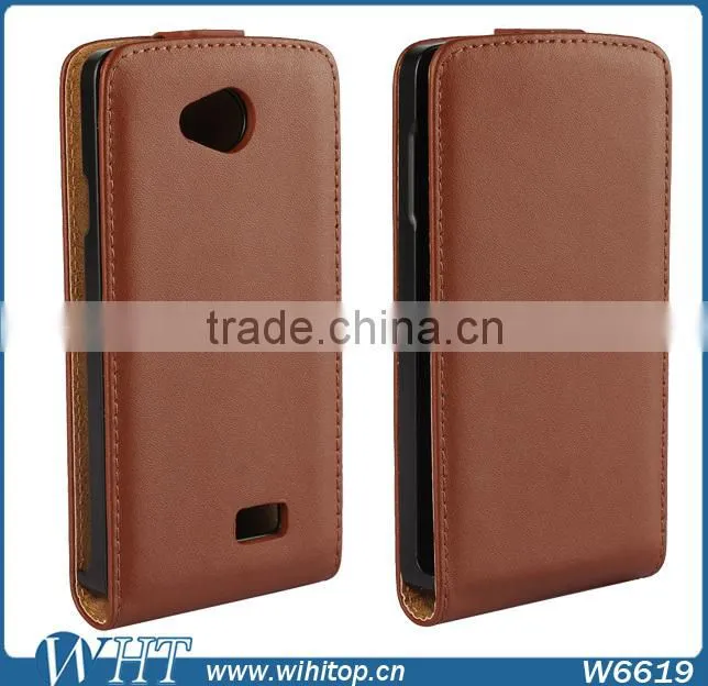 2015 New Mobile Phone Case Vertical Style PC+PU Leather Flip Cover for LG F60