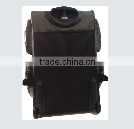 hot stylish magical foldable rolling duffel bag with trolley for business man