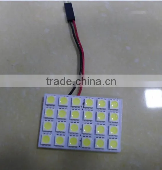 PCB 24SMD 5050 car panel light, Car Roof 12v 24v Led Bulb ,Auto Bulb 12v/24v