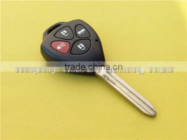 Uncut TOY43 blade 4 buttons replacement remote key shell for Toyota Camry blank key