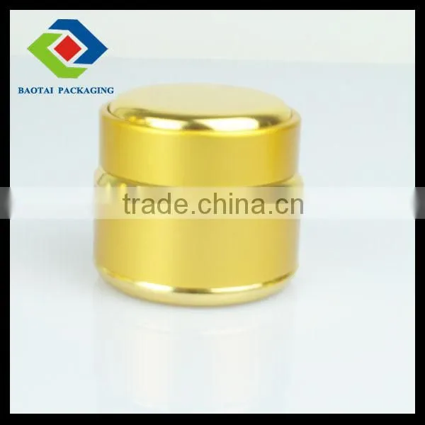 15gm/30gm/50gm gold aluminun cream jar for cosmetic packaging daily use