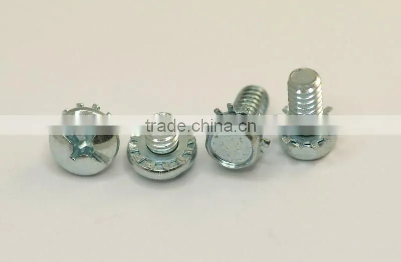 pan head machine screw with washer