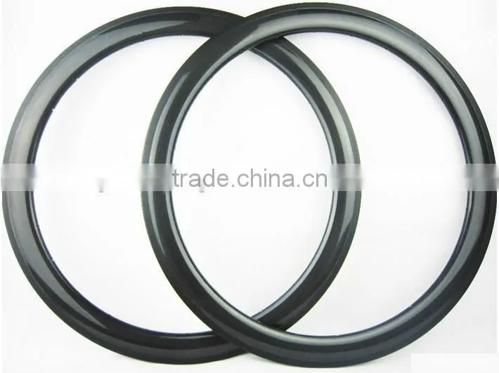 Wholesale 700C tubular/clincher carbon bicycle wheels carbon disc wheels Road/TT front wheel, carbon disc wheel for fixed gear