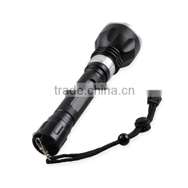 2*18650 battery high power led underwater diving flash light