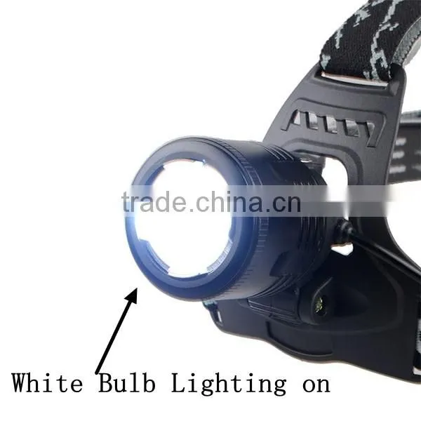 Bright White headlight High Power UV Headlamp Rechargeable Multifunction headlamp