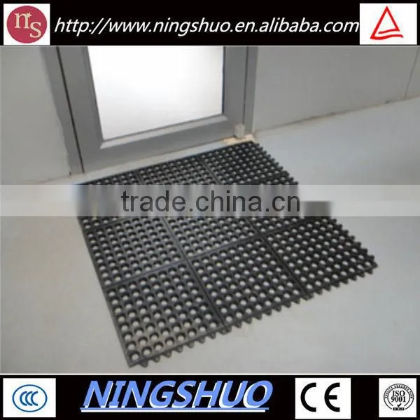 China industry of non slip anti fatigue rubber kitchen floor mat