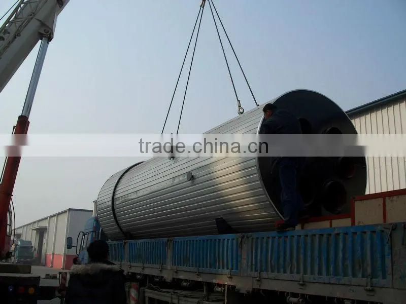 Vertical waste heat hot water boiler