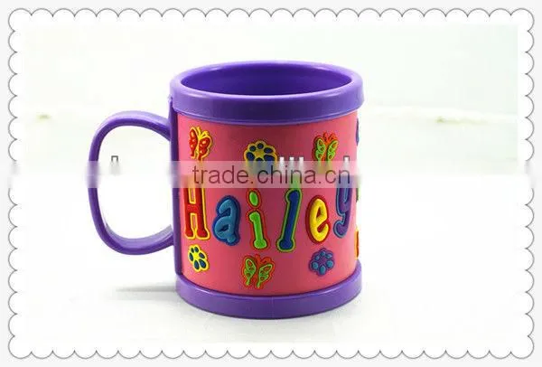 Kids logo design custom gift PVC ceramic coffee mug