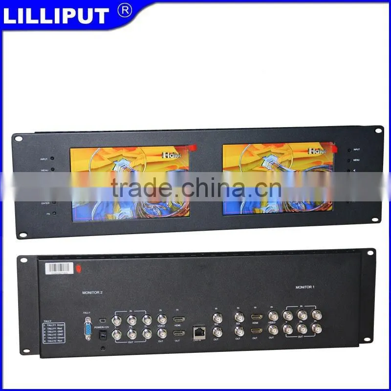 7 inch rack mount hdmi monitor with 3g-sdi input and Smart Ethernet Control