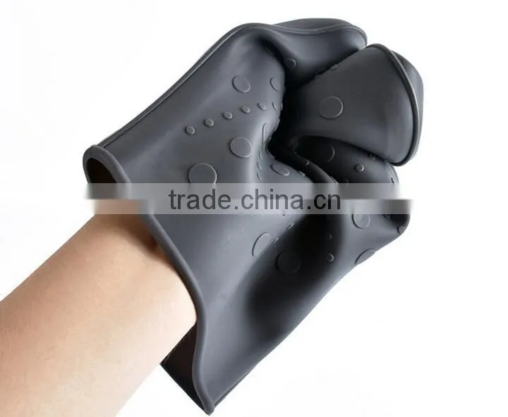 heat resistant silicon kitchen BBQ Cooking funny oven glove