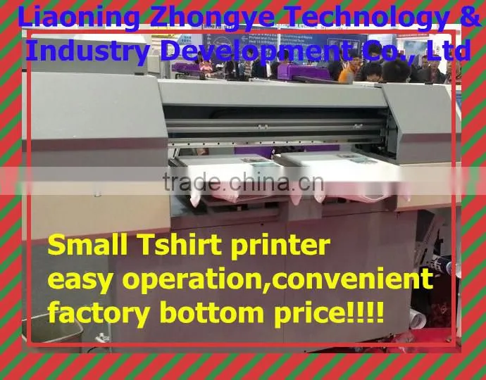 Small and cheap/lowest price T-shirt printer for CE certificate, T shirt textile printing machine, the print width 30*40cm*2