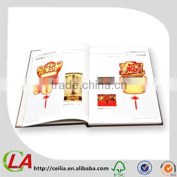China Full Color Printing Hard Cover Glossy Laminated Book