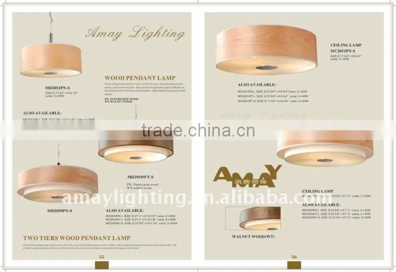 wooden & modern kitchen ceiling lamp
