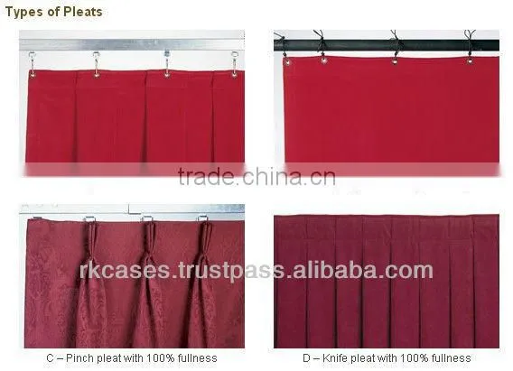 Wholesale latest ceiling drapery fabric and curtain accessory 2013 in RK