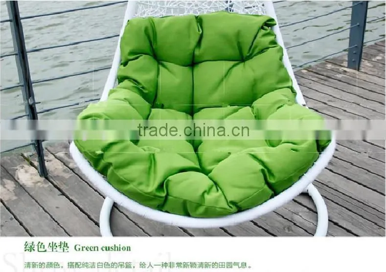 indoor white rattan swing chair for living room (YPS086)