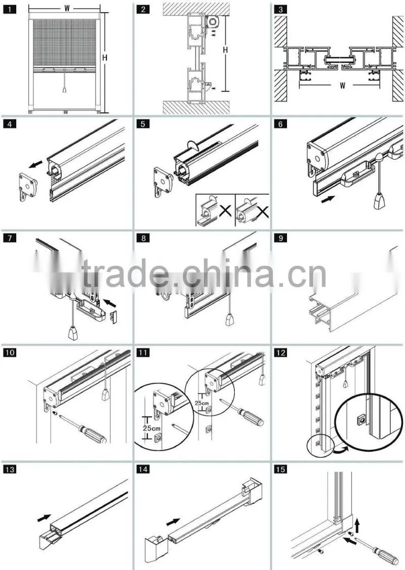 120cm * 150cm PVC Insect Screen Roller window