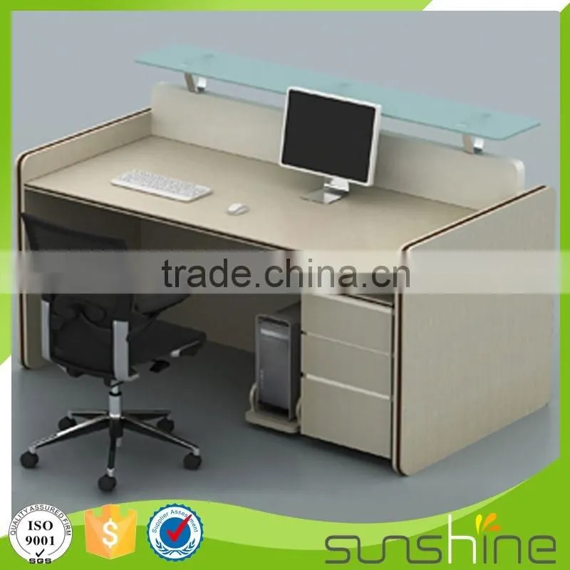 KB-RD02 Top Quality Office Furniture Hot Sell Office Use Furniture Particle Board Reception Desk