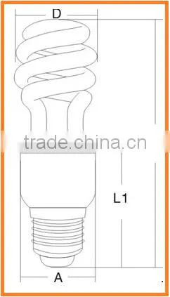 china factory UL 13W spiral uv lamp energy saving light