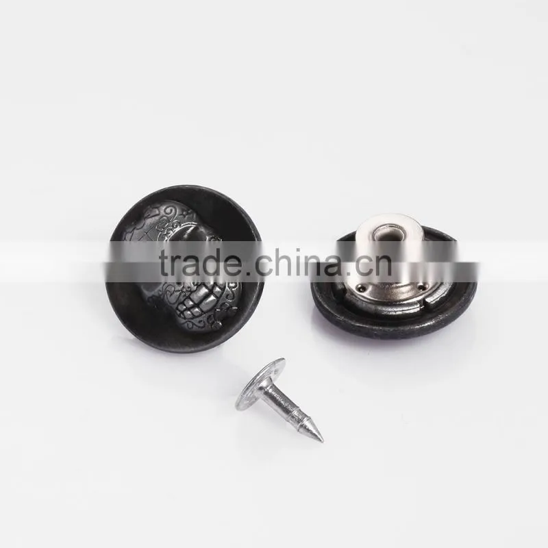 Metal fancy buttons western metal buttons horn button for shirt