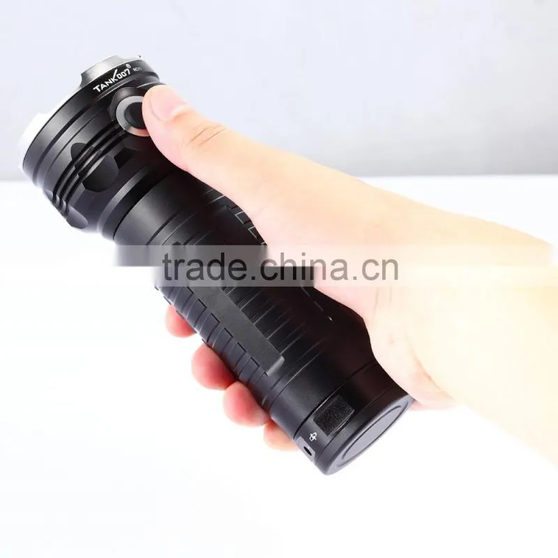 most powerful 3 led 3000lm rechargeable flashlight with 3 18650 battery flashlight RC11